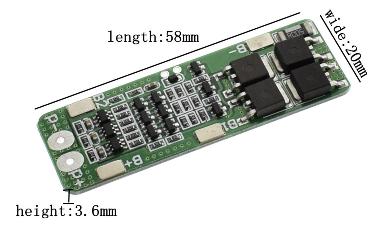 Модуль защиты Li-Ion 18650 3S 20A. 12.6 В, фото 1