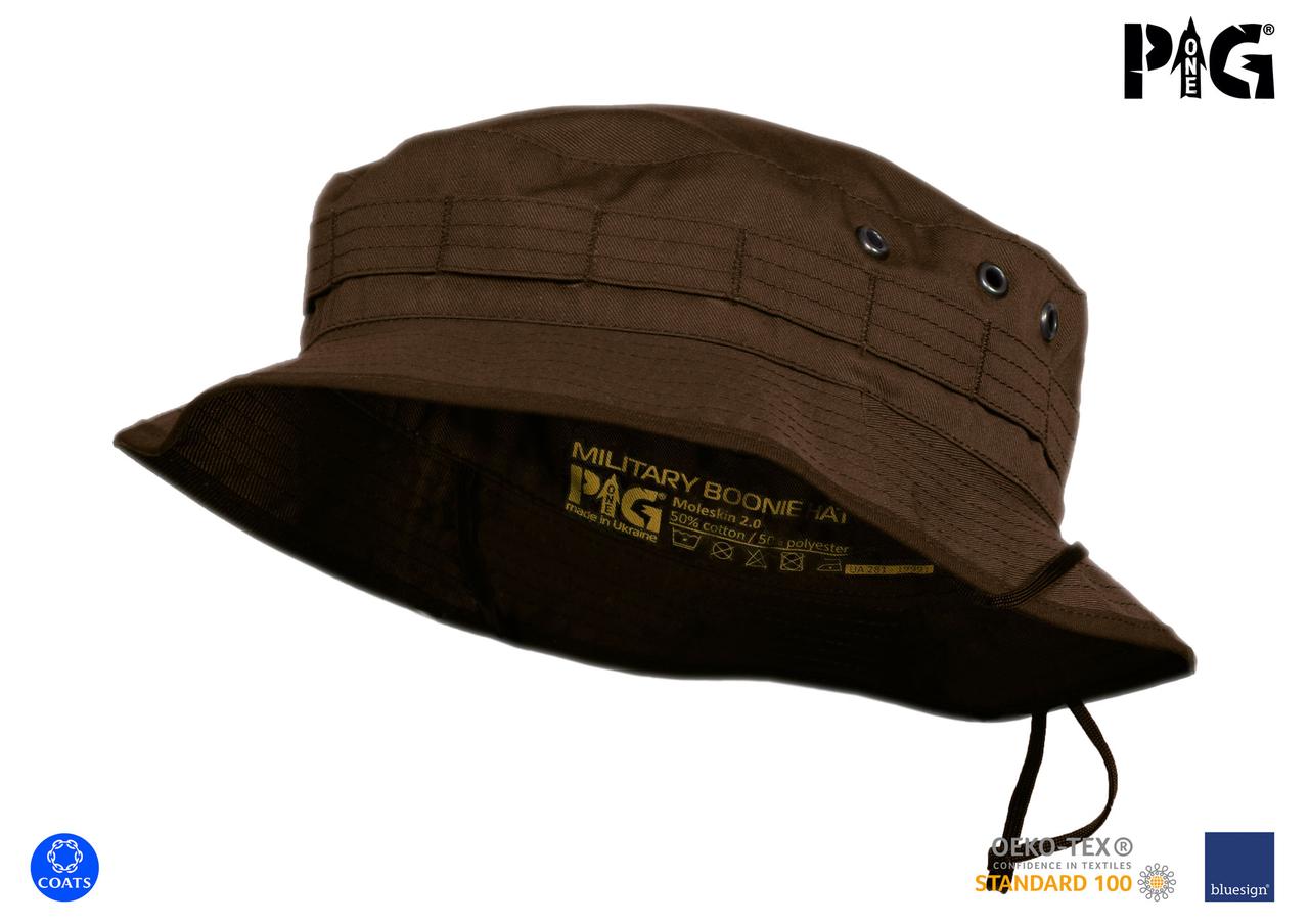 Панама військова польова P1G® "MBH" (Military Boonie Hat) - Moleskin 2.0 - Коричнева