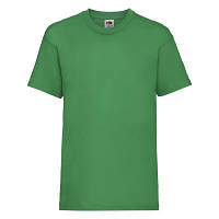 Ярко-зеленая подростковая летняя футболка без принта - 104, 116, 164