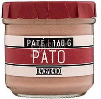 Паштет без глютену з качиної печінки Pate Pato Hacendado 160 г Іспанія