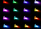 Кольорова світлодіодна лампа 3 Вт RGB Е27 MR16 з пультом LM294, фото 8