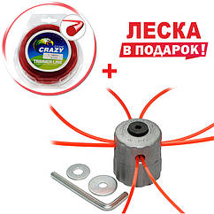 Шпуля металева універсальна + жилка в подарунок d3 мм круг 9 м (шп010 + les026)
