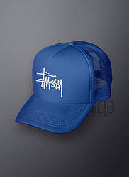 Спортивна кепка Stussy, Стусси, тракер, річна кепка, чоловіча, жіноча, синього кольору,