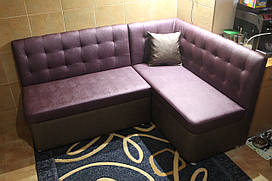 Кухонний кутовий диван із шухлядами для зберігання (Рожевий)