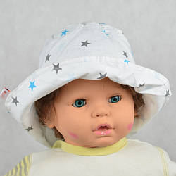 Панама дитяча (модель 01, біла в зірки) 52-54