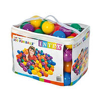 Набор мячей Intex 49600 для сухого бассейна разноцветные 100 шт в упаковке d=8 см
