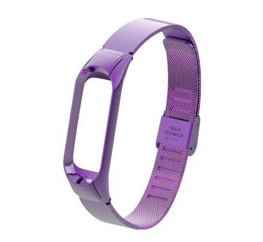 Ремінець ArmorStandart для Xiaomi Mi Band 3 Metal Flat Milanese Purple(ARM54503), фото 1
