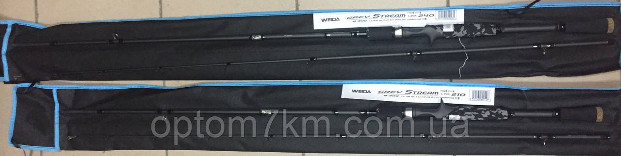 Спінінг Weida Grey Stream 2.1m, тест 8-30g