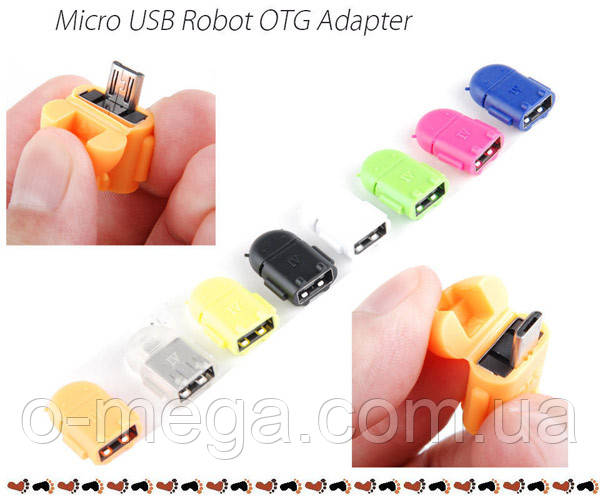 Адаптер конвертер OTG USB-microUSB для смартфона планшета - фото 4 - id-p102078223