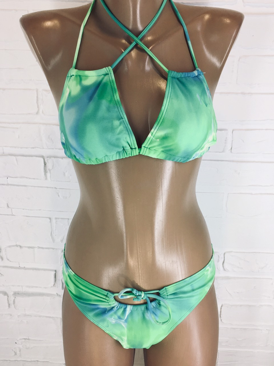 Жіночий купальник зелений 3532, фото 1