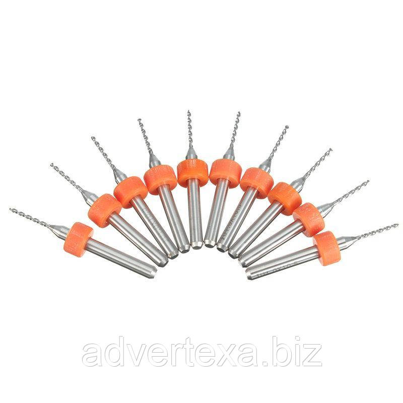 Набір фрез 1.1 мм 3.175 мм із вольфрамової сталі із загальною довжиною 36 мм для гравіювання на ЧПК верстатах CNC, фото 1