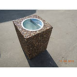 Урна для сміття бетонна Куб (28 л), фото 4