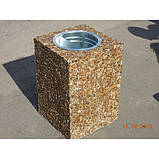 Урна для сміття бетонна Куб (28 л), фото 5