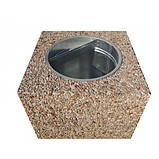 Урна для сміття бетонна Куб (28 л), фото 6