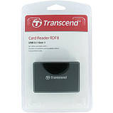Зчитувач флеш-карт Transcend USB 3.1 Black (TS-RDF8K2) (код 1001137), фото 3