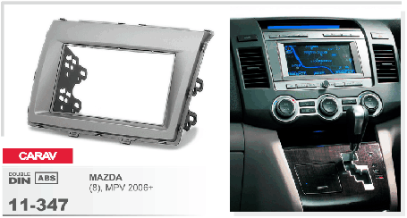 Рамка перехідна Carav 11-347 Mazda MPV 06+ 2DIN, фото 2