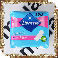 Прокладки Libresse Classic Clip Ultra Normal Wings Soft 10 (4 капли) 8912