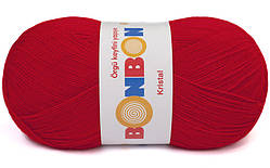 Nako BONBON KRISTAL (Бонбон Кристал) № 98211 червоний (Пряжа 100% акрил, нитки для в'язання)