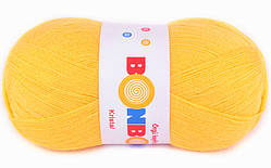 Nako BONBON KRISTAL (Бонбон Кристал) № 98217 жовтий (Пряжа 100% акрил, нитки для в'язання)