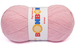 Nako BONBON KRISTAL (Бонбон Кристал) № 98221 світло рожевий (Пряжа 100% акрил, нитки для в'язання)