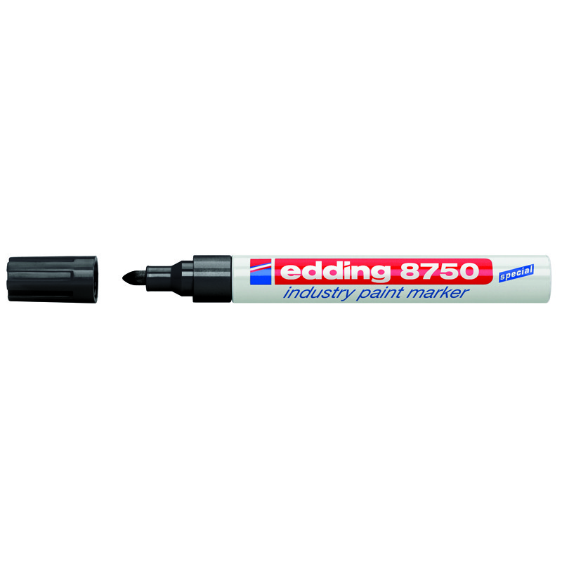 Маркер промисловий Industry Paint e-8750 2-4 мм чорний, edding, 8750