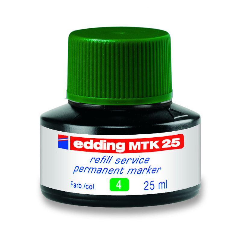 Чорнило для заправки Permanent e-MTK25 зелені, edding, MTK25