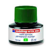 Чернила для заправки Permanent e-MTK25 зелёные, edding, MTK25