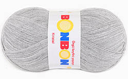 Nako BONBON KRISTAL (Бонбон Кристал) № 98233 світло-сірий меланж (Пряжа 100% акрил, нитки для в'язання)