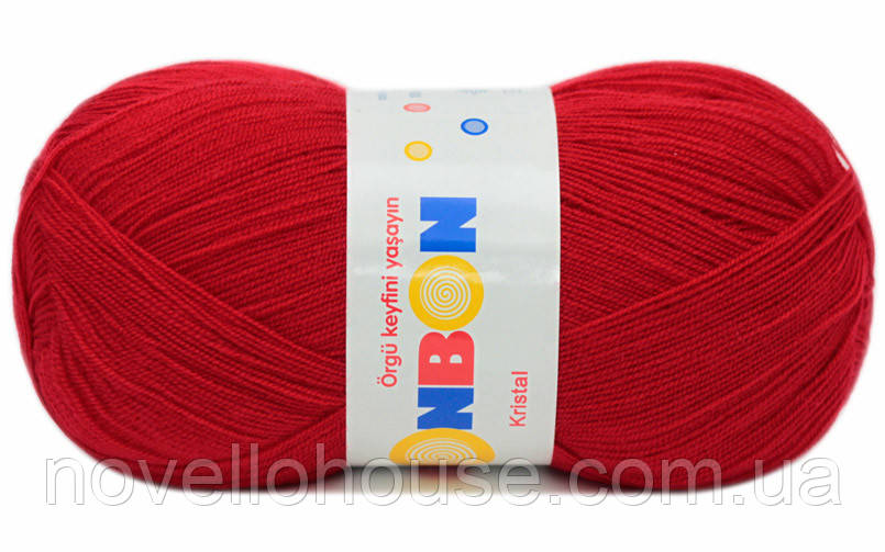 Nako BONBON KRISTAL (Бонбон Кристал) № 98393 червоний (Пряжа 100% акрил, нитки для в'язання)