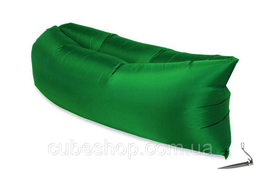 Надувной шезлонг (лежак) Standart (зеленый) - фото 1 - id-p710760092