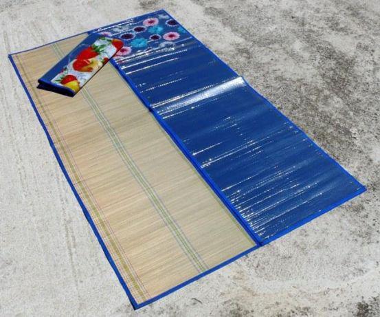 Пляжний солом'яний килимок, 155х90 см, фото 1