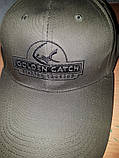 Кепка бейсболка для риболовлі Golden Catch хакі зелена з довгим козирком 95 мм, фото 2