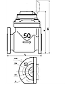 Лічильник турбінний для гарячої води Gross WPW-UA 80 (водомір, водолічильник), фото 2