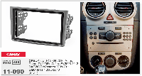 Рамка переходная Carav 11-090 Opel Vectra/ Omega/ Corsa/ Zafira 2DIN