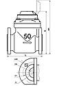 Лічильник турбінний для гарячої води Gross WPW-UA 150 (водомір, водолічильник), фото 2