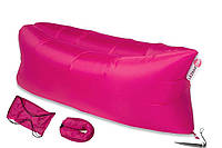 Надувной шезлонг лежак RipStop (розовый)