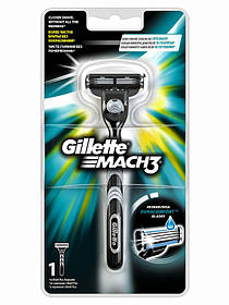 Бритва Gillette Mach3 зі змінною касетою для гоління