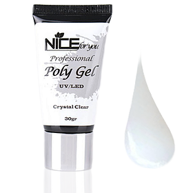 Poly Gel Nice for you, Crystal Clear прозрачный, 30 Г