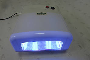 Уф лампа для нігтів 36 Вт Global Fashion 818-В NEW (колір - білий перламутровий)