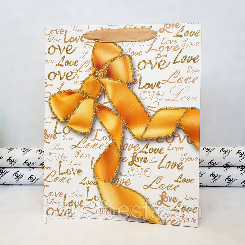 Пакет подарунковий Преміум (18х23х10) Середній