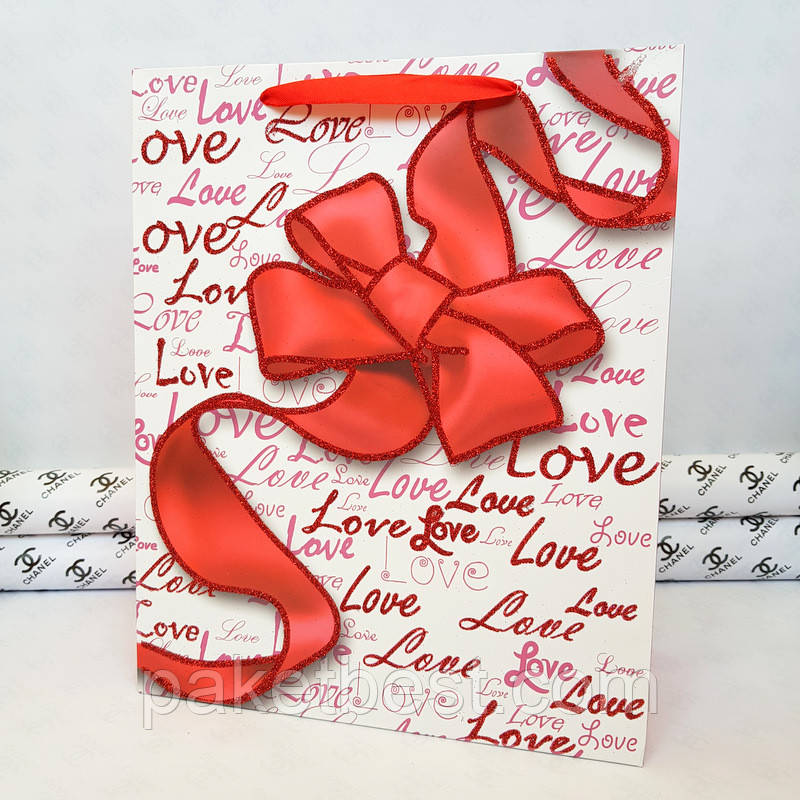 Пакет подарунковий Преміум (18х23х10) Середній