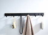 Планка з 3-ма і 5-ма гачками SANTEP 436LL Чорний, фото 3