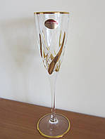 Набор бокалов для шампанского Trix с золотом