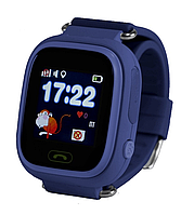 Детские смарт часы с GPS трекером Smart Baby Watch Q90 Синий