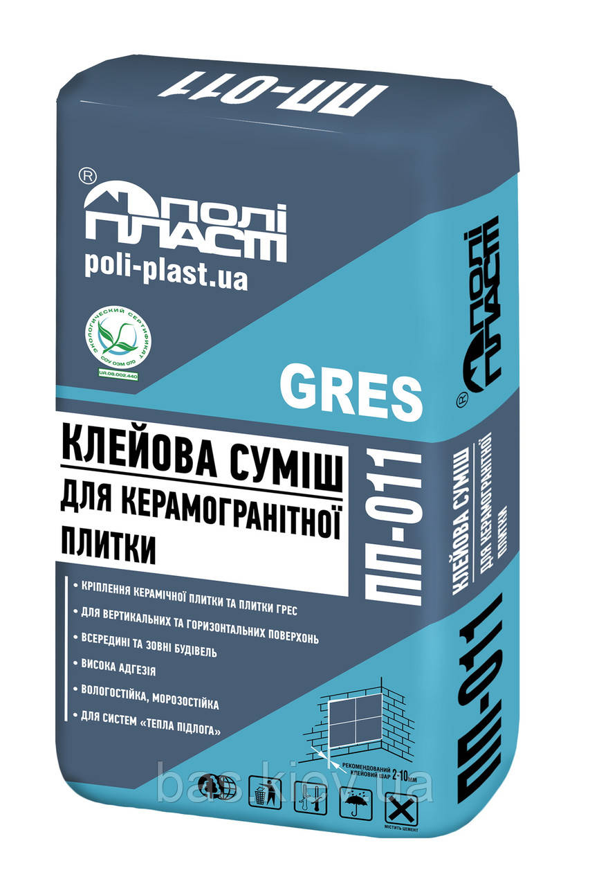 ПП-011 GRES Клейова суміш для керамогранітної плитки, 25кг