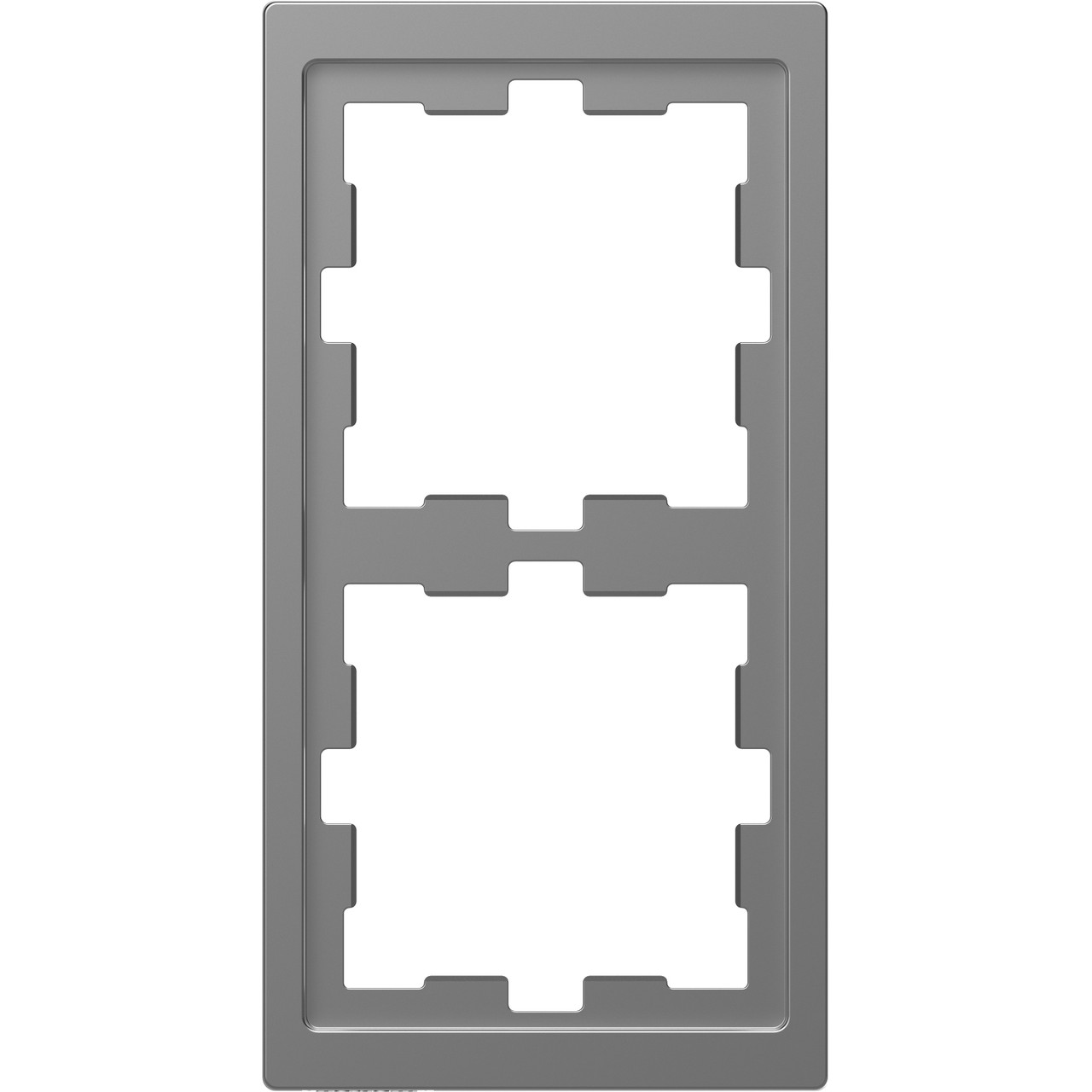 Рамка 2-постова Merten D-Life MTN4020-6536 Нержавіюча сталь