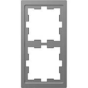 Рамка 2-постова Merten D-Life MTN4020-6536 Нержавіюча сталь