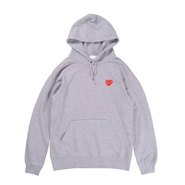 

Худи Play Comme des Garcons серое с логотипом, унисекс, Разные цвета