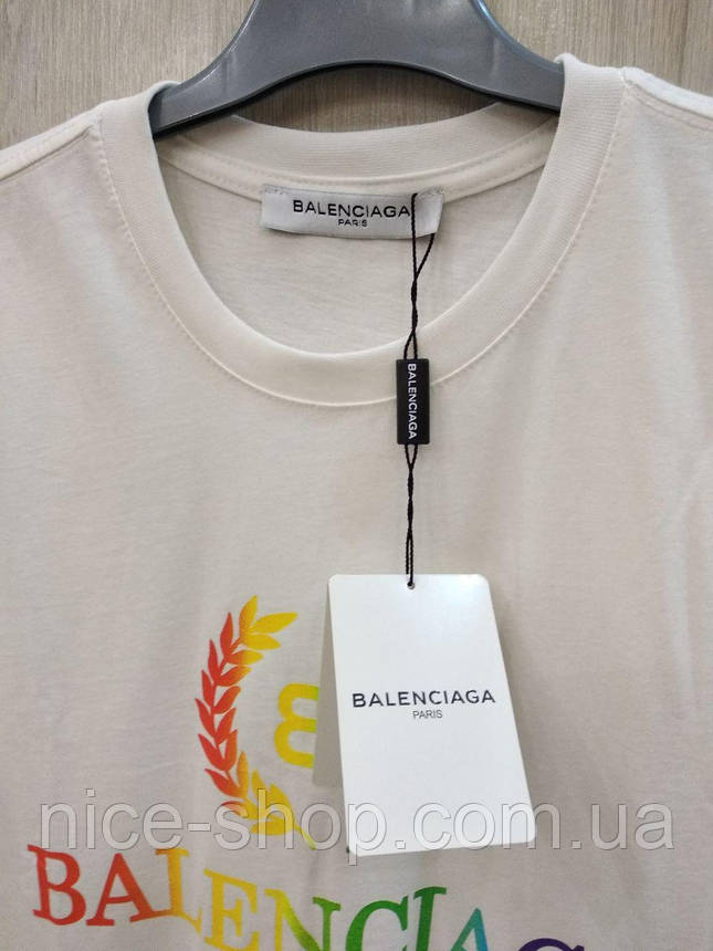 Футболка чоловіча біла Balenciaga, фото 3