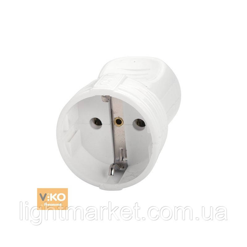 Штепсельне гніздо з заземленням 16А/220В Viko 90301800